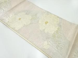 アンティーク　牡丹模様織出し袋帯（材料）